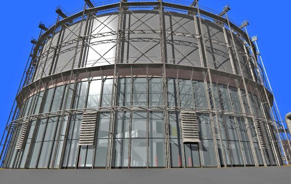 Rekonverze plynojemu - Národní kulturní památka