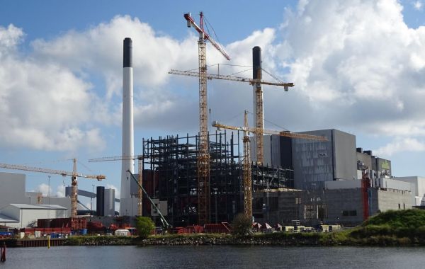 Kotel CYMIC na spalování biomasy, Kodaň, Dánsko